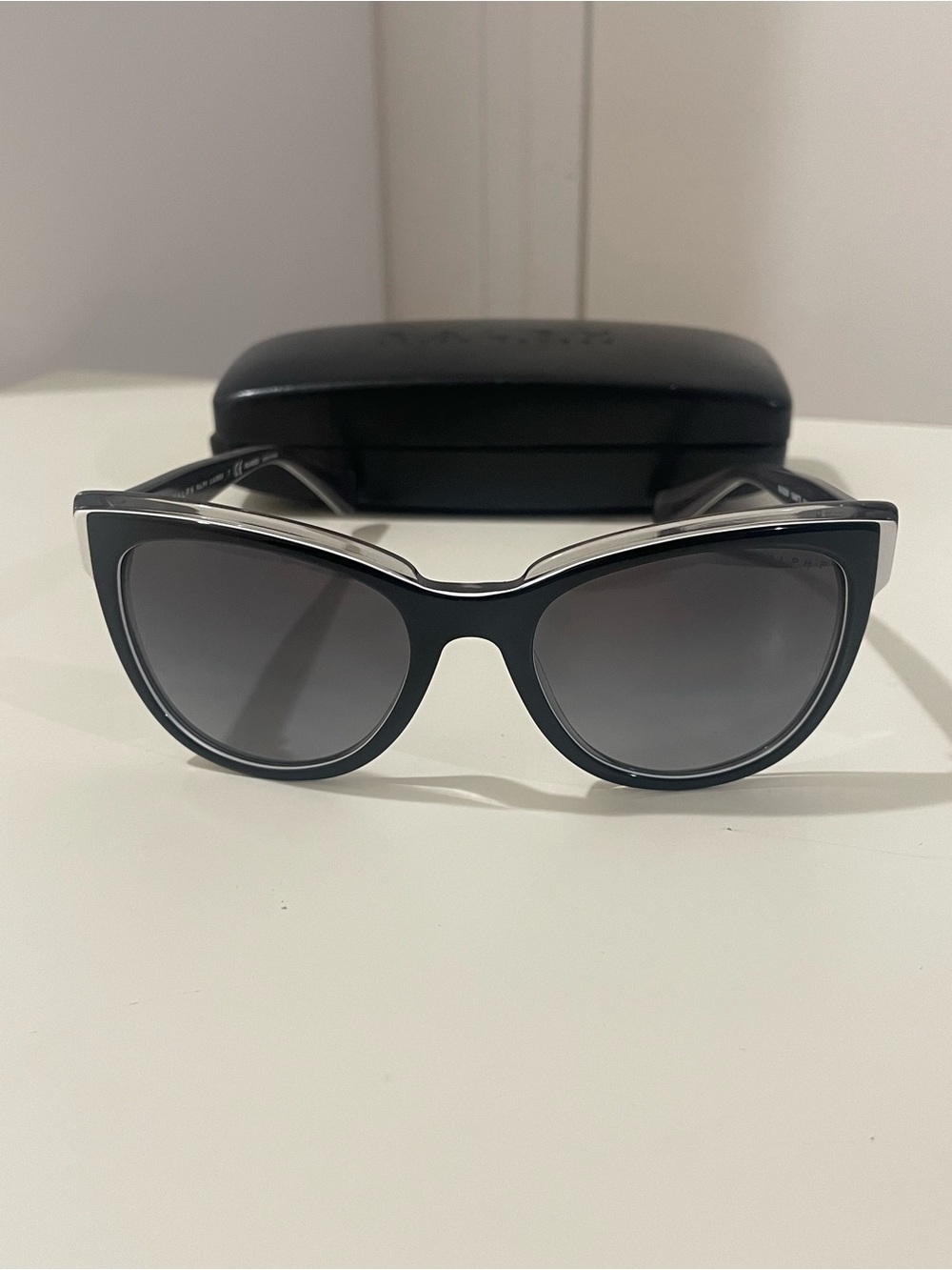 Ralph Lauren Black Cat-Eye Women's Sunglasses - Polarized UV Protection